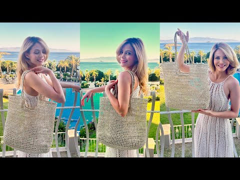 Видео: Все, кто видит эту вязаную крючком сумку, спрашивают, где я ее взяла