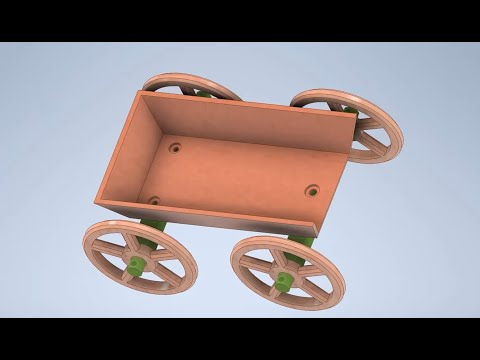 Видео: Inventor21. Модель крестьянской телеги.
