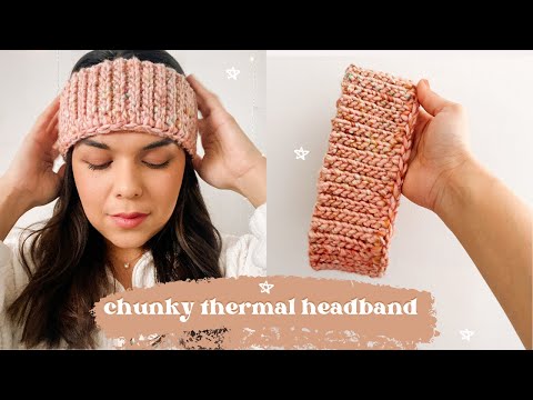 Видео: Простая объемная повязка на голову крючком, повтор один ряд