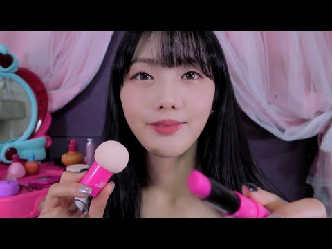 Видео: Ролевая игра в салоне роскошного макияжа ASMR с детскими игрушками💄