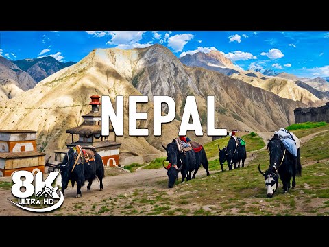 Видео: Чудеса Непала | Знаменитые места Непала | Видео о путешествиях 8K Ultra HD