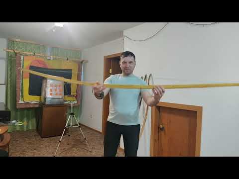 Видео: цельно деревянный лук из ядра тутовника