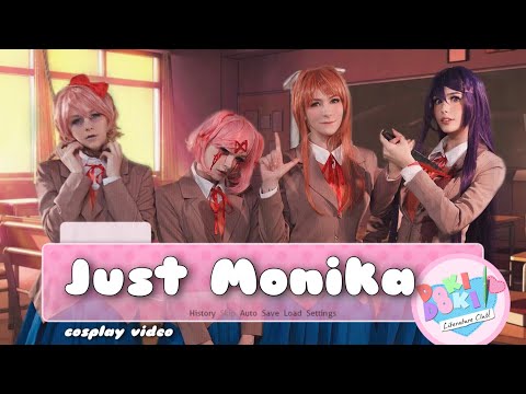 Видео: Just Monika косплей видео по игре Doki Doki Literature Club от косбенда "Что-то из Москвы"