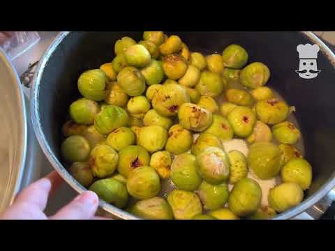 Видео: Вкусное варенье из натурального инжира, собранного в саду | Рецепт варенья из инжира