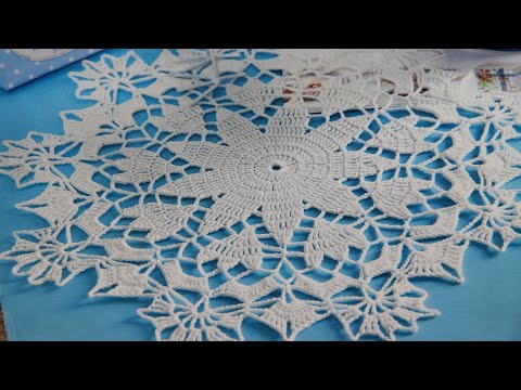 Видео: С НОВЫМ ГОДОМ! 🌲🌲🌲 Простая и красивая САЛФЕТКА. ЛЕГКО и БЫСТРО свяжем вместе! СХЕМА. 2 часть.