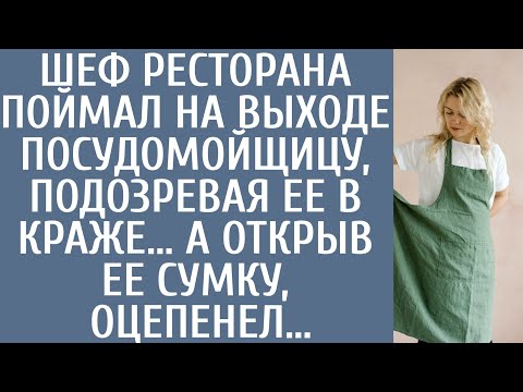 Видео: Шеф ресторана поймал на выходе посудомойщицу, подозревая ее в краже… А заглянув в сумку, оцепенел