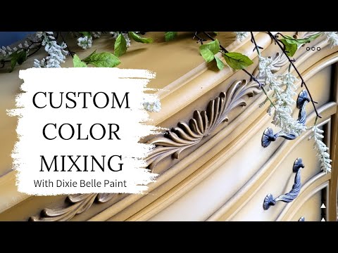 Видео: Индивидуальное смешивание цветов с помощью Dixie Belle Paint