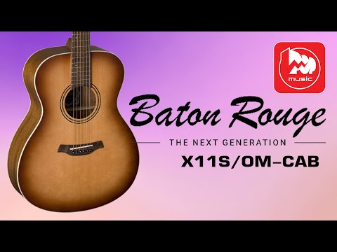 Видео: Акустическая гитара BATON ROUGE X11S/OM-CAB