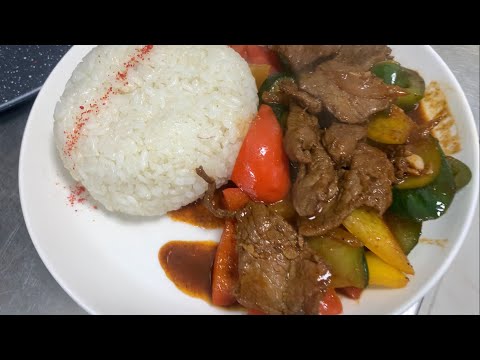 Видео: Мясо по тайский с рисом