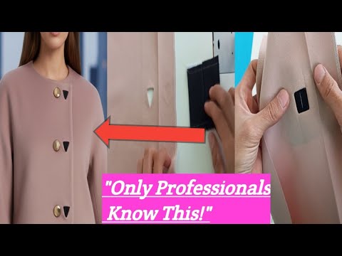 Видео: Секрет "КУТЮР" для петель на пальто (только профессионалы знают это!)