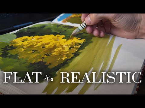 Видео: Почему ваши картины выглядят ПЛОСТЫМИ: сила рисования теней
