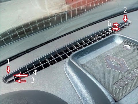 Видео: Доработка решётки обдува лобового стекла лада Ларгус