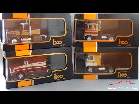 Видео: Масштабные модели американских седельных тягачей || IXO Models || Коллекция грузовых автомобилей