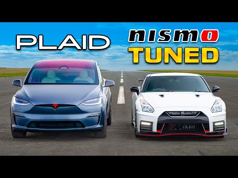 Видео: Кто победит в заезде: тюнингованный NISMO GT-R или же Tesla Plaid?