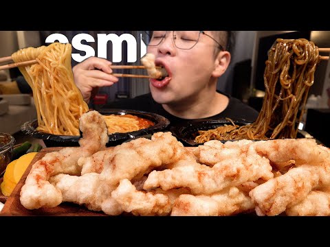 Видео: SUB_Я ел чачжанмён, чжампон и кисло-сладкую свинину  Вкусная еда