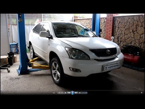 Видео: Замена передних рычагов а также сайлентблоков в рычагах на Toyota Harrier MCU30 Тойота Харриер 2004