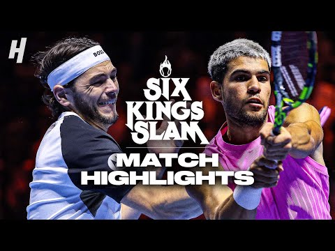 Видео: Карлос Алькарас против Тейлора Фрица — ЛУЧШИЕ МОМЕНТЫ | Турнир Six Kings Slam 2025 @Netflix