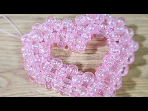 Видео: сердце из бусин. туториал 🩷