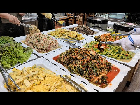 Видео: Удивительный! Процесс приготовления знаменитого корейского буфета за 6 долларов в Корее