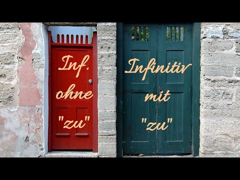 Видео: Кои немски глаголи изискват Infinitiv + "zu" и кои не? (B1, B2)