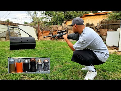 Видео: Gamo Lethal и другие лучшие пули калибра . 177 против автомобильной двери!