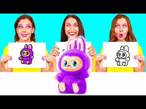 Видео: Кто Лучше Нарисует Предмет, Получит Его | Забавные Лайфхаки для Рисования от Fun Teen