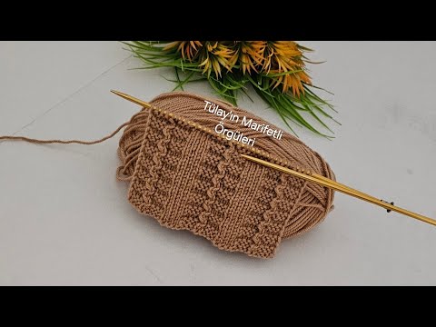 Видео: Великолепный 🧶Простой узор для вязания жилета, шали, кардигана и шарфа, берета