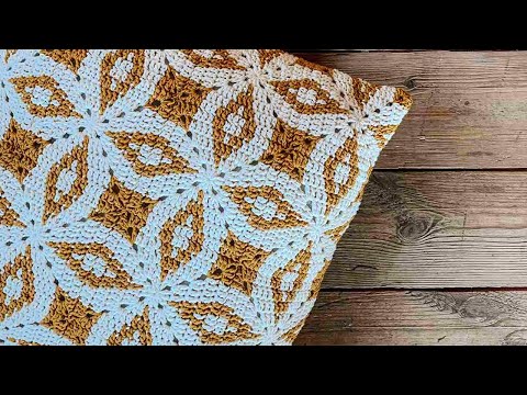 Видео: Оригинальный способ связать подушку крючком. @Катя SHODDI CROCHET вязание крючком