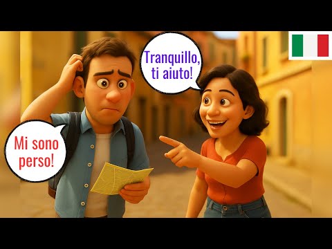 Видео: Ежедневные разговоры на итальянском для начинающих | Исследуем город впервые | Уровень A1–A2