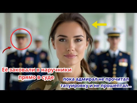 Видео: Её заковали в наручники прямо в суде —пока адмирал не прочитал татуировку и не прошептал…
