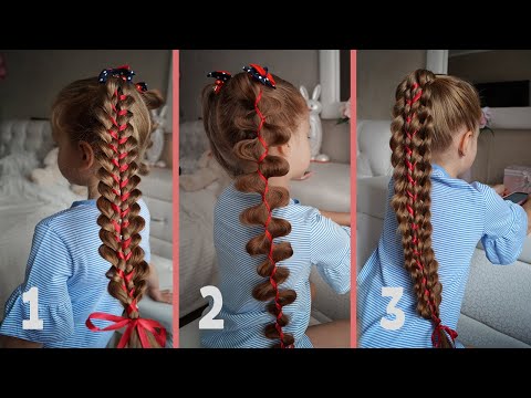 Видео: Наш ТОП-3 ПРИЧЁСОК С ЛЕНТАМИ на КАЖДЫЙ ДЕНЬ | Быстрые причёски в школу | ПРАЗДНИЧНАЯ ПРИЧЁСКА