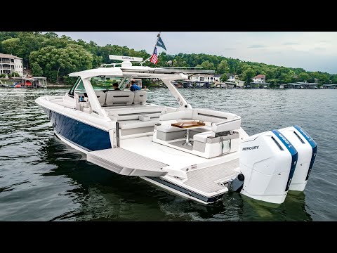Видео: Прохождение и тестирование Tiara 43LS 2024 года — Twin Mercury v12 600 — Озеро Озарк