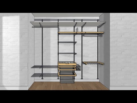 Видео: Гардеробная система Aristo в Бинарум. Демонстрация построения