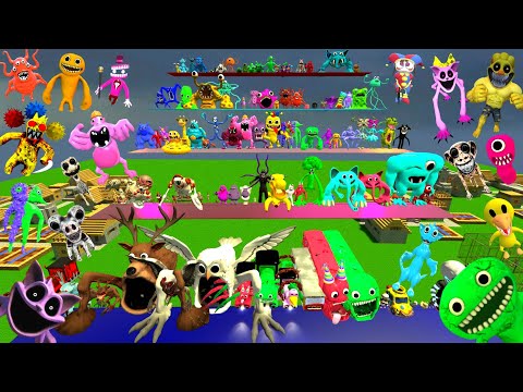 Видео: Спартанец пинает новый сад семьи Банбан в Village Poppy Playtime Siren Huggy в Garry's Mod!