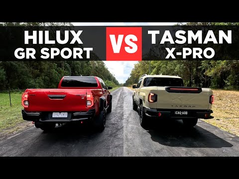 Видео: Drag Race: Kia Tasman 2025 против Toyota HiLux – разгон от 0 до 100 миль и сравнение