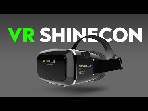 Видео: 3D Очки виртуальной реальности VR Shinecon с Джойстиком пультом Bluetooth Черные