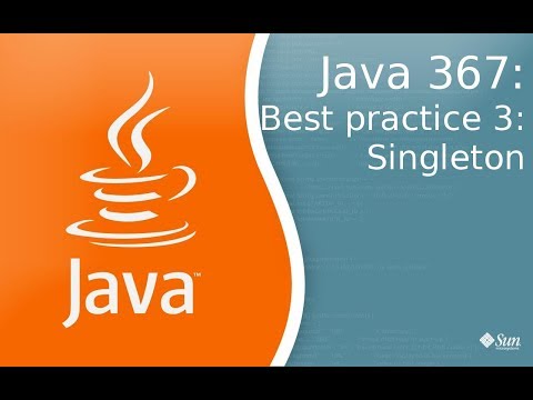 Видео: Урок Java 367: Best practice 3: Singleton