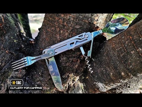Видео: Військовий столовий мультитул М-ТАС@Corcoran ALCutlery for camping