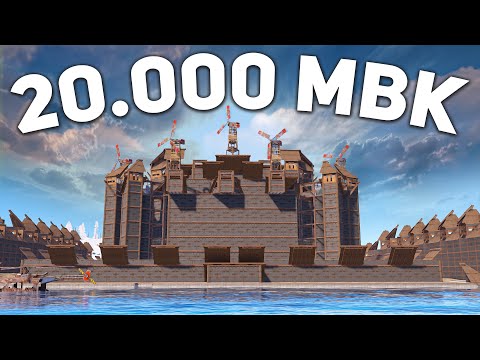 Видео: КРЕПОСТЬ 20.000 МВК! БИТВА С ЗИМНИМ КЛАНОМ в Раст / Rust