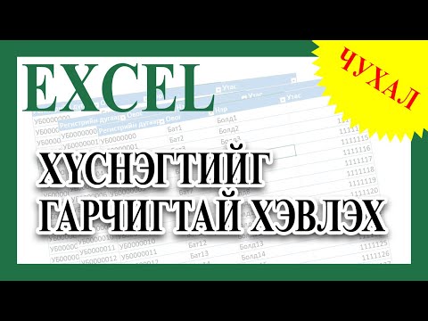 Видео: Хэвлэх үед бүх хуудсанд хүснэгтийг гарчигтай болгох