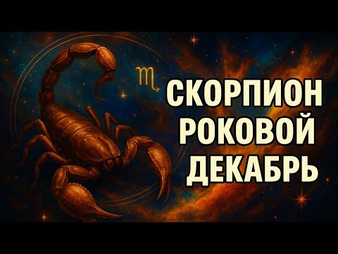 Видео: Скорпион. Судьба идёт к вам. Роковой декабрь 2025. Гороскоп для Скорпиона. 