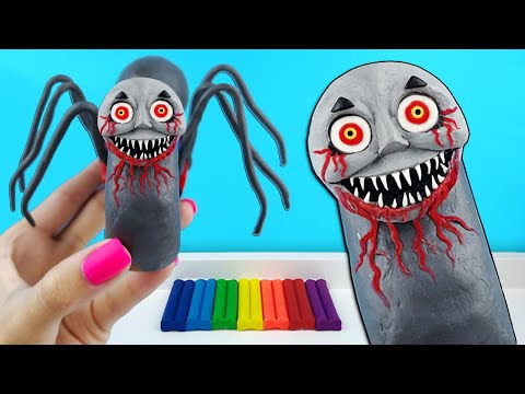 Видео: Страшный ПАРОВОЗИК ТОМАС. ПАУК ► Из игры кошмары THOMAS.exe / Лепим фигурки из пластилина с Лепка ОК