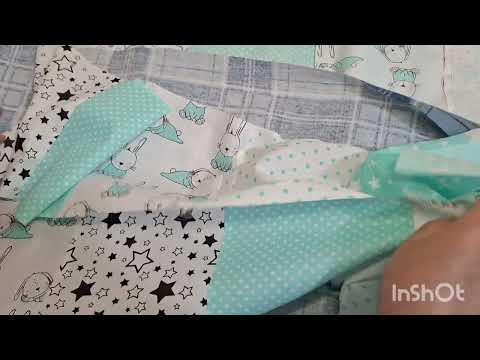 Видео: Продолжаю шить детское покрывало. День второй.