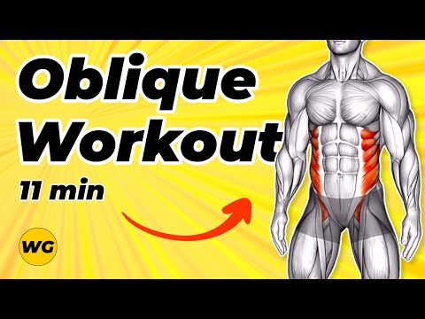 Видео: Тренировка косых мышц живота пресса дома для начинающих (11 мин ⚠️ 11 идеальных упражнений)
