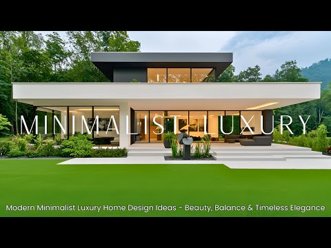 Видео: Экскурсия по роскошному минималистичному дому | Современный архитектурный дизайн, вдохновляющий с...