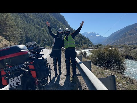 Видео: Мотопутешествие из Керчи к Эльбрусу на Honda X4