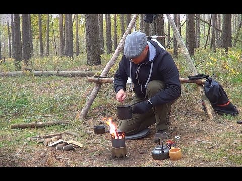 Видео: Поход выходного дня. Готовка на печке-щепочнице. Готовлю Чили.