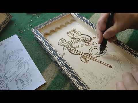 Видео: Два в одном.Нарды и шахматная доска.Геометрическая резьба по дереву.Красивое оформление нард.