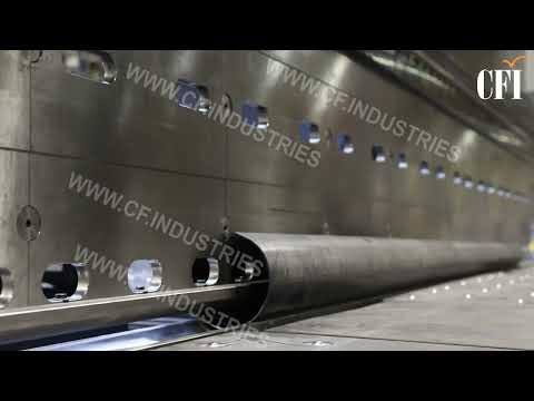 Видео: Изготовление круглоконических опор освещения на гибочном комплексе CFI Hydro 2х61600