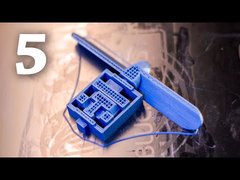 Видео: 5 КРУТЫХ ВЕЩЕЙ НАПЕЧАТАННЫХ НА 3D ПРИНТЕРЕ TWOTREES BLU-5